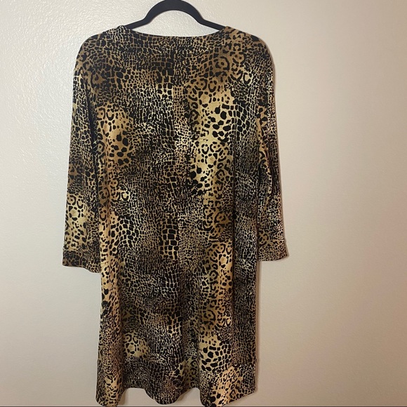 Chico’s Animal Print Dress Size 3 - Picture 5 of 5